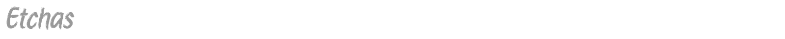 Etchas font preview